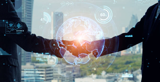 Global business network concept. Sustainable development goals. SDGs.